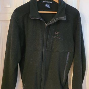 Acr'teryx black wool blend jacket